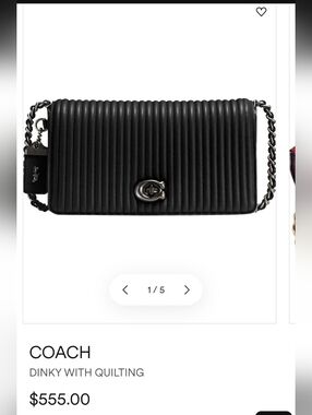 Coach 1941 Dinky style 22729 $555 Excellent No Charm